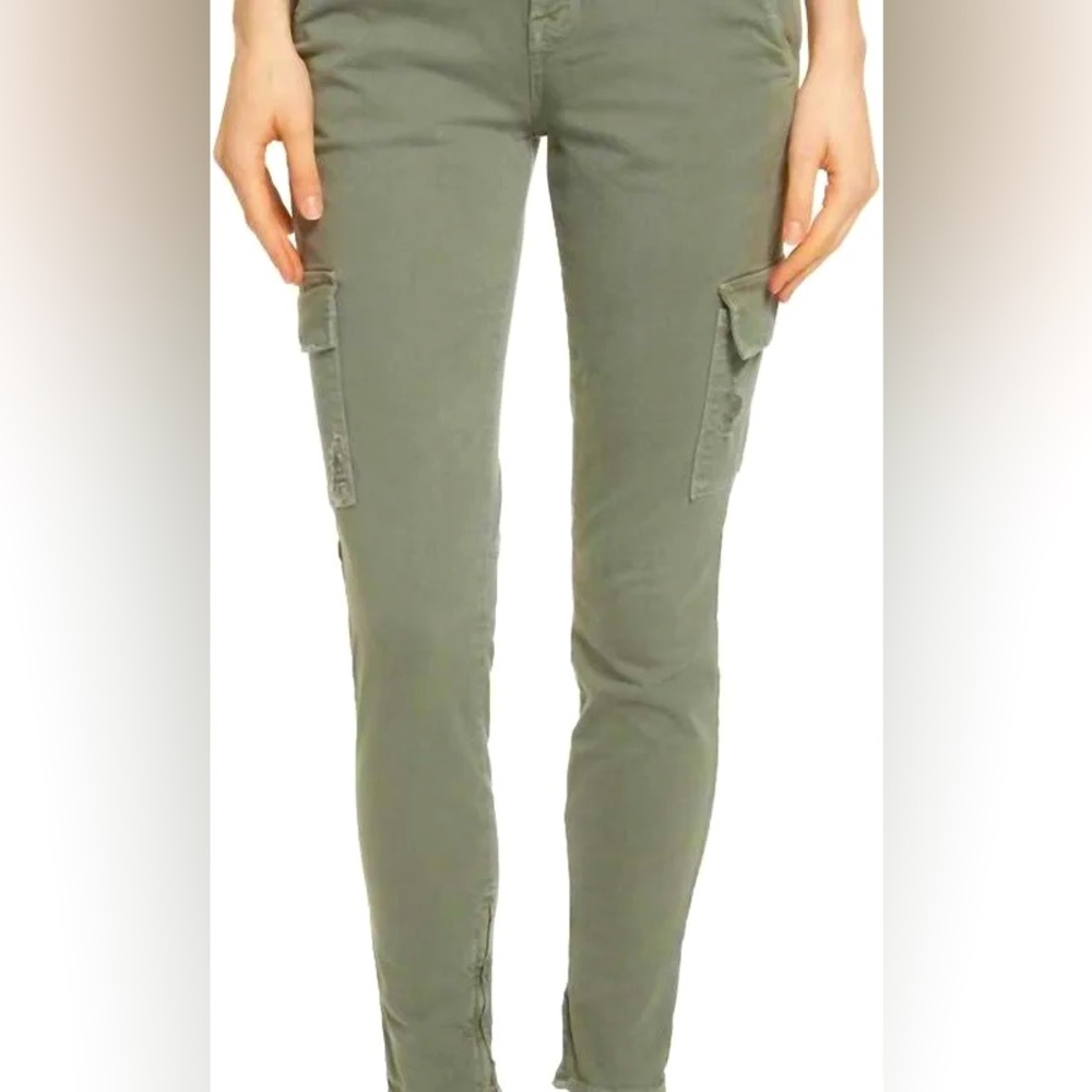 Frame Le Service Cargo Skinny Pants In Platoon (Army Green) Size 27